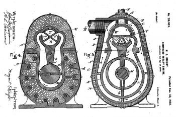 Patente estadounidense nº 716903 (motor rotativo)